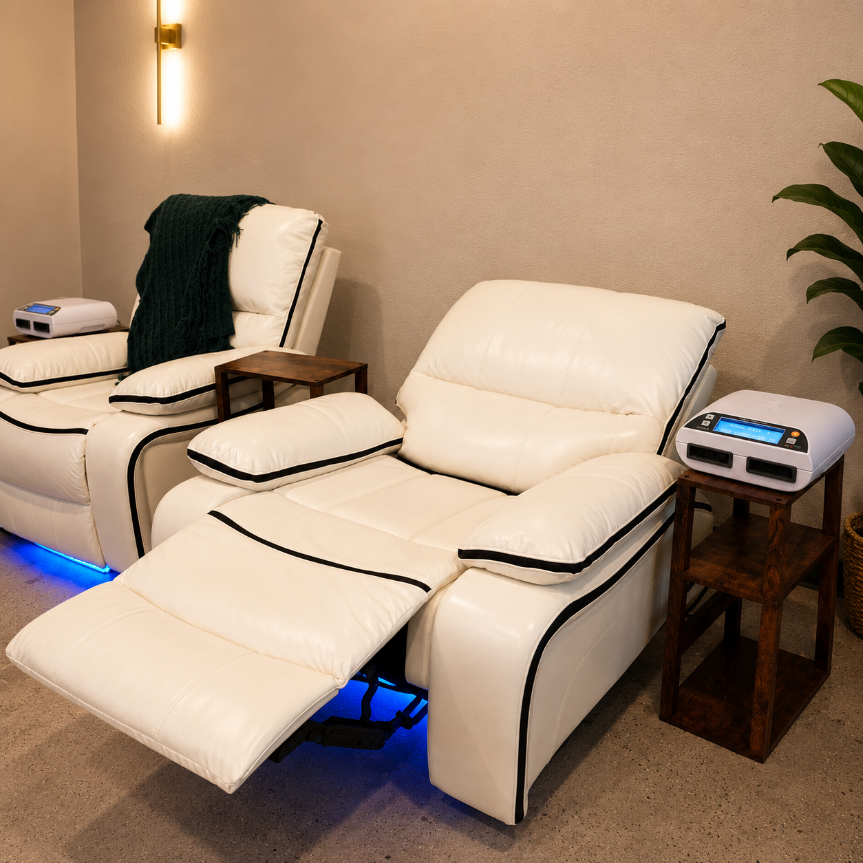 Lymphatic Compression treatment detail at Citrus and Sage Wellness Retreat in Redlands